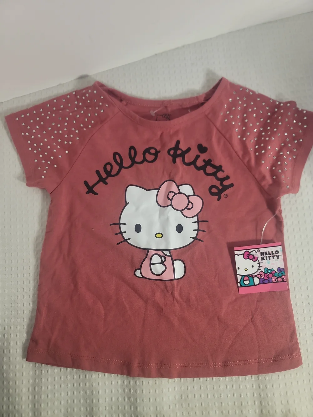 Hello Kitty Girls' Pink Short Sleeve Tee